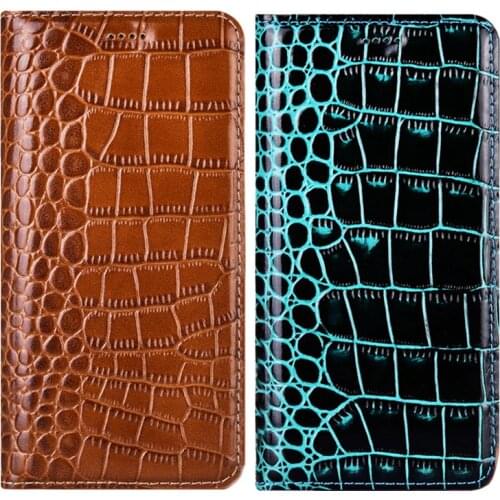 Crocodile Genuine Leather Phone Case For Meizu M3 M5 M6 Note 8 9 M3S M5S M6S M5C M6T E2 E3 Pro 7 Plus X8 U20 Flip Cover Coque