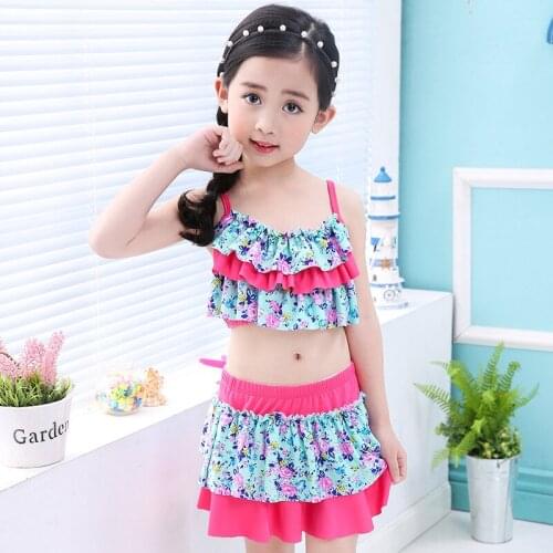 Childrens Swimsuit Princess Skirt Girls Split Swimsuit Small, Medium and Large Girls' Swimwear
