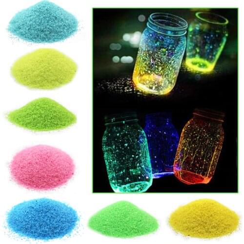 1Bag Fish Tank Fluorescent Particles DIY Noctilucent Sand Party Decoration Festival Supplies Gravel Luminous Glow Aquarium