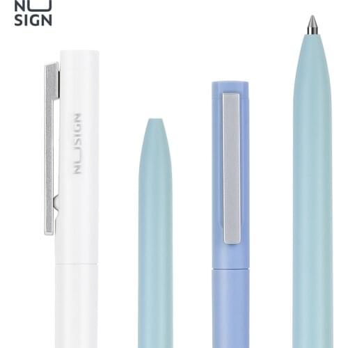 Nusign Gel Pens 0.5MM Black Ink Colorful Pens Neutral Pen Rotary Switch Smooth Writing For School Office Stationery Supplies