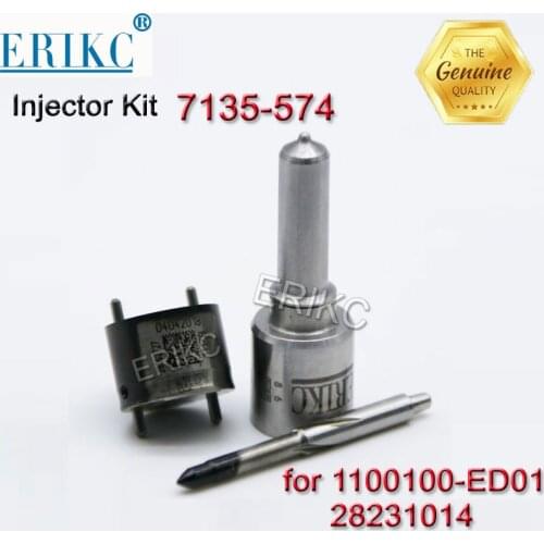ERIKC 7135-574 Diesel Injector Repair Kits Sets Nozzle G341 and Valve 9308-625C for Great Wall Hover H5 H6 1100100-ED01 28231014