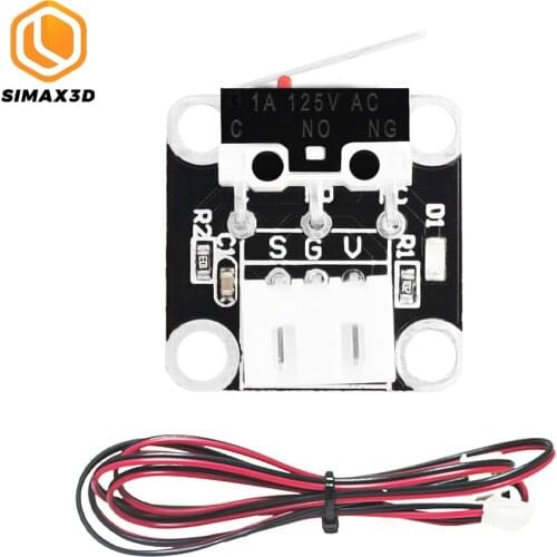 SIMAX3D Mini X/Y/Z Axis Micro Limit Switch End Stop 3Pin N/O N/C Control 5A 250V with 1M Wire for Ender 3 CR10 Series 3D Printer