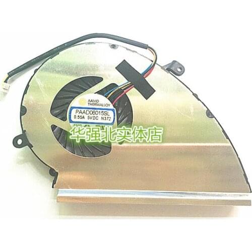 New Laptop CPU Cooling Cooler Fan for MSI GE72VR GP72VR 6RF 7RF GP72MVR GL72VR PAAD06015SL N372 N389 DC 5V gl72m gf72vr ms-1799