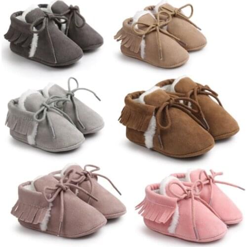 Baby Girl Shoes First Walkers Newborn Baby Shoes Moccasins Soft Soled Non-slip Footwear With Fringe Toddler Infant Crib Shoes