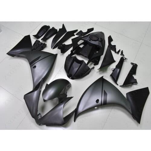 Plastic Fairings for YAMAHA YZFR1 2009 - 2011 Matte Grey Black Bodywork YZFR1 2009 Full Body Kits YZFR1 2011