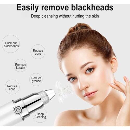 Professional Blackhead Remover Deep Cleansing Pores Vacuum Facial Pore Cleaner Exfoliating Instrument Skin Care Machine Tools