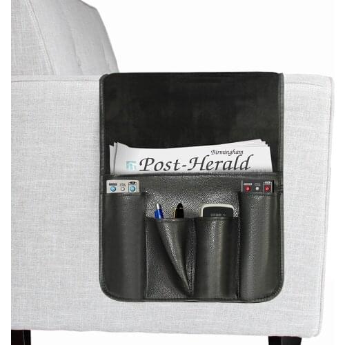 Remote Control Phone Storage Box Sofa Chair Arm Rest Storage Bag Couch Magazine Sundries Organizer