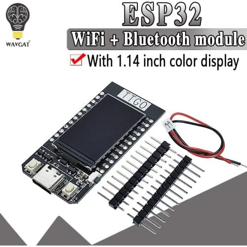 TTGO T-Display ESP32 WiFi E Bluetooth Module Development Board Para Ar duino 1.14 Polegada LCD 4MB