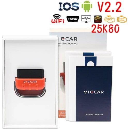 Viecar VP006 For Android/IOS wifi ELM327 V2.2 PIC18F25K80 WIFI OBD2 car diagnostic tool ELM 327 OBD Car Auto Scanner