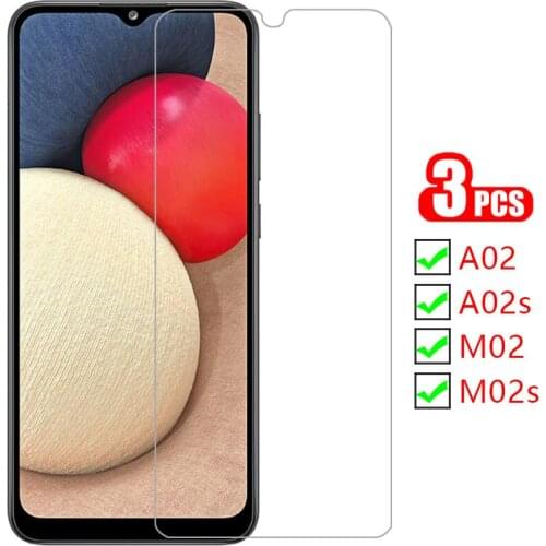 Protective tempered glass for samsung a02s m02s m02 a02 s screen protector on galaxy m a 02 02s 02a 02m film samsun samsumg n02s