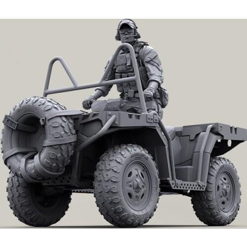 1:35 Resin Figure Model Kit Unassambled Unpainted //X272(NO CAR)
