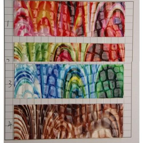 30 yards colorful rainbow pinted stone pattern faux leather material beautiful decoration leather fabric wholesale free shipping