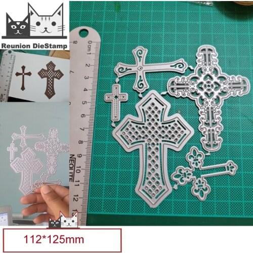 5 Beautiful Flower Edge Cross Metal Cutting Dies Decorative Scrapbooking Steel Craft Die Cut Embossing Paper Cards Stencils 2021