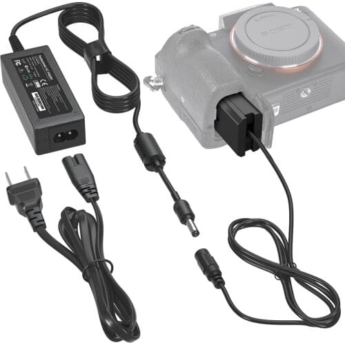 AC-PW20 NP-FW50 Dummy Battery AC Power Supply Adapter DC Coupler kit for Sony Alpha A5100 A6500 A6400 A6000 A55 A7 RX10 Cameras