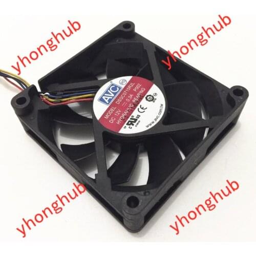 AVC DSSC0715R2L P002 DC 12V 0.3A 70x70x15mm 4-wire Server Cooling Fan