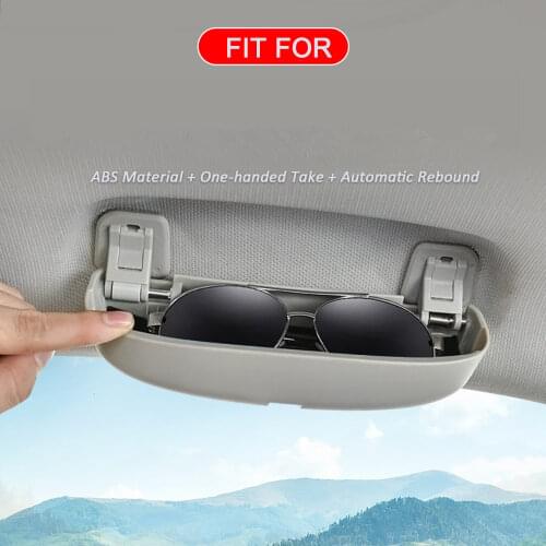 Color My Life Car Sunglasses Case Holder Glasses Sunglass Box Travel Storage for Jeep Compass 2th MP 2017 - 2021 Accessories