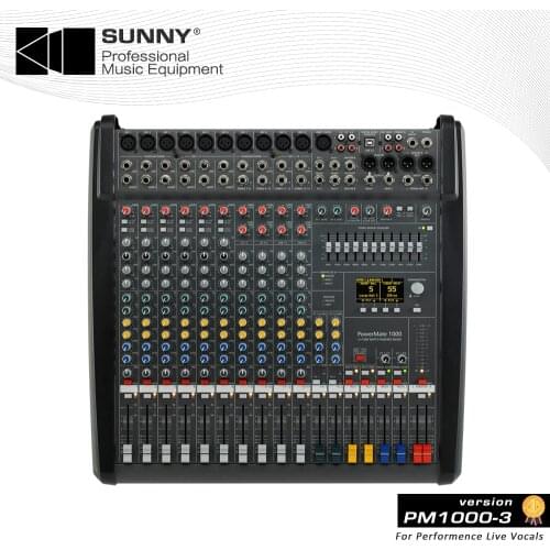 Dynacord Powermate 10 Channel Audio power Mixer PM1000-3 Professional Powered Mixing Console for Dj Professional Stage