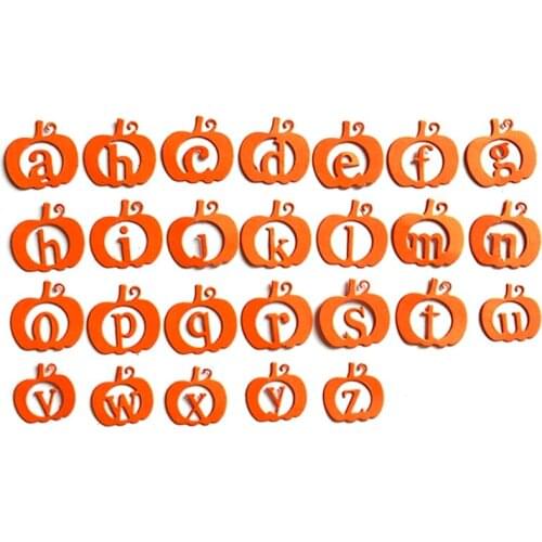 E7CB Halloween Pumpkin Letter Metal Cutting Dies Stencil DIY Scrapbooking Album Paper Card Template Mold Embossing Craft