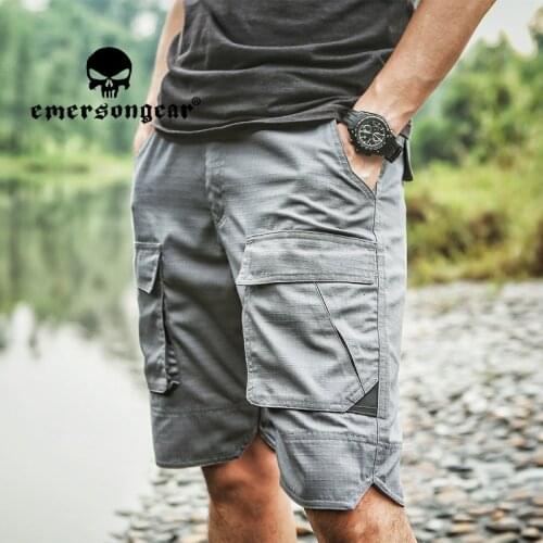 EMERSONGEAR Blue Label Tactical Human Engineering Cargo Short Pants Mulitcam Casual Men Outdoor Short Pants Airsoft Camouflage H