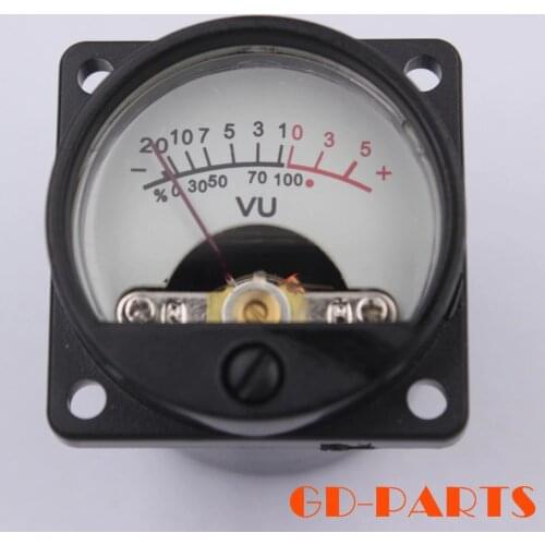 GD-PARTS 35mm DC 500uA VU Panel Meter With 12V Warm Back Light For Vintage Tube Amplifier CD Player Hifi Audio DIY