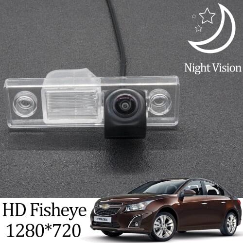 Owtosin HD 1280*720 Fisheye Rear View Camera For Chevrolet Cruze/Holden Cruze sedan 2011 2012 2013 2014 Car Parking Accessories