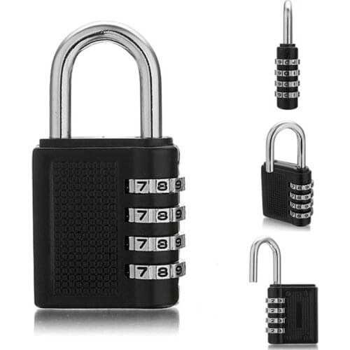 4 Digit Combination Padlock Number Luggage Travel Code Lock PUO88