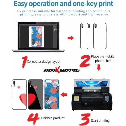 A3 UV Small Flatbed Printer for Lot Number Printing Machine for Mobile Case Metal