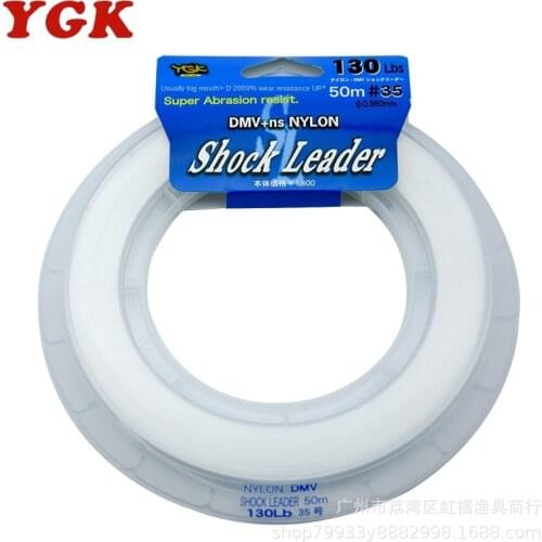 100% japan original YGK 50M Nylon Saltwater Jigging/Popping Leader Fishing Line #7-60 high stength bass carp fishing line