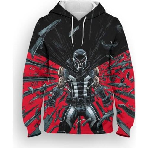 2021 New Fashion Mens Clothes Marvel Hero Magneto 3D Print Cool Women Oversize Sweatshirts Spring Harajuku Boy Girl Kids Hoodie