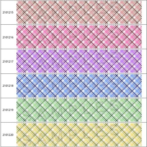 New 10yds Chequer with Heart Pattern Printed Grosgrain/Satin Ribbon