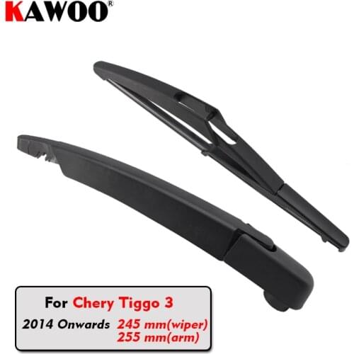KAWOO Car Rear Wiper Blades Back Window Wipers Arm For Chery Tiggo 3 Hatchback (2014-) 245mm Auto Windscreen Blade Accessories