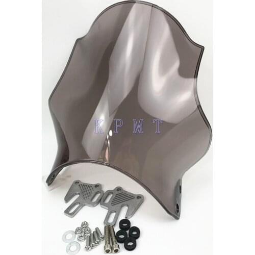 Motorcycle Wind Deflectors Windshield Windscreen For Suzuki GSF650 GSF1250 GSF1200 GSF1400 SV650 1000 Round lamp universal