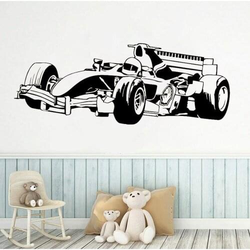 Racing Sports Wall Decals Car Racing Wall Sticker Vinyl Stickers Interior Bedroom Home Decor Dorm Room Wall Decor Murals C214