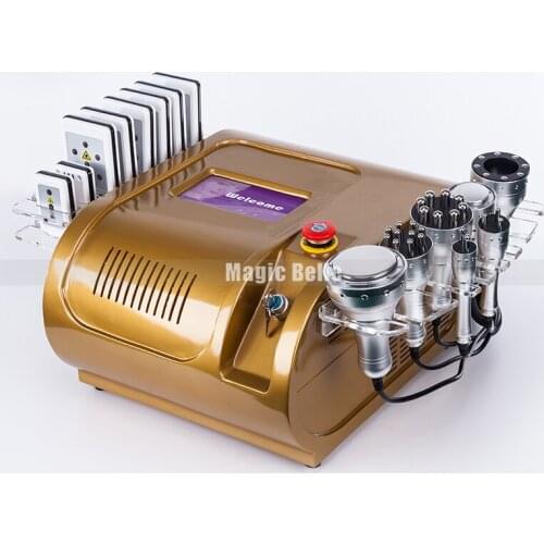 High Quality 6 In 1 Cavitation Machine Cavitation Ultrasonic Slimming Tightening Beauty Spa Machine