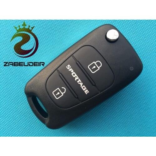 1Pc Of New Replacement Key Blank For Hyundai Sportage Replacement 2/3 Button Remote FOB Shell Case Uncut Blade No Logo Auto Part