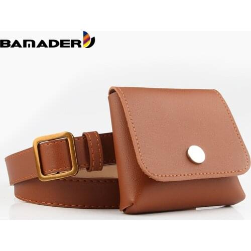 Women Fashion Waist Pack PU Fanny Pack Simple Womens Gift Belt Bag Phone Chain Bags For Lady Casual Pack Female Purse Black