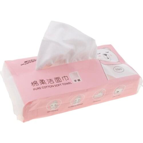 50pcs Nonwoven Cotton Pads Facial Makeup Cleaning Remover Nail Wipes Sheets