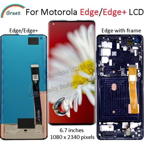 6.7'' For Motorola Edge LCD Display Touch Screen Digitizer Assembly For Moto Edge XT2063-3 Display Screen Replacement