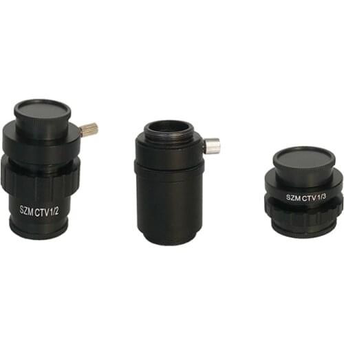 0.3X 0.5X C-mount Lens Adapter SZMCTV 1/2 1/3 1X microscope camera Adapter For Trinocular Stereo Microscope Video Camera
