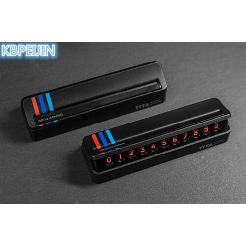 Car-styling Car Temporary Parking Card Drawer Plate Style Car Sticker for Chevrolet cruze aveo captiva trax epica High quality