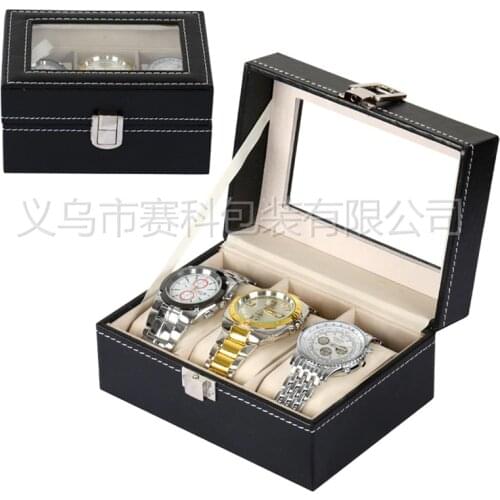 Check and gift case slot roller 3 brand watches jewelry necklace Leather Watch Bracelet box bag