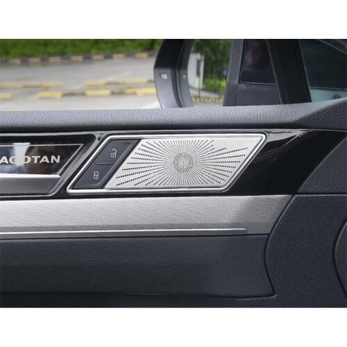 FOR VW Passat B8 2016 2017 2018 2019 ACCESSORIES INTERIOR SPEAKER HORN TRIM STICKER METAL CHROME MOULDING CAR STYLING