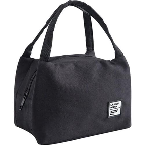 For Women Kids Men Insulated Canvas Box Tote Bag Thermal Cooler Food Lunch Bags Womens Fashion handbag Q10