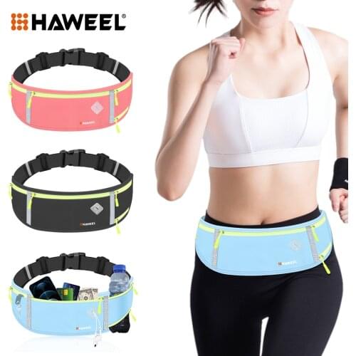 HAWEEL Running Bag Waist Bag Sports Phone Bag Men Women Waterproof Gym Bag Hold Water Cycling Phone Case Running Belt Portable