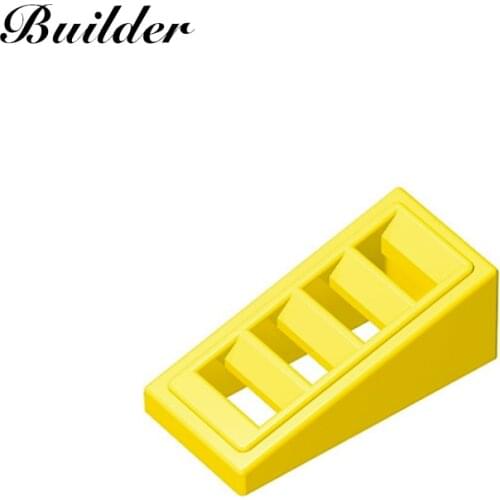 Building Blocks 61409 Slope 2x1x2 Inclined Brick with 4 Grille 10pcs/lot MOC Compatible with Major Brands DIY Education Toys