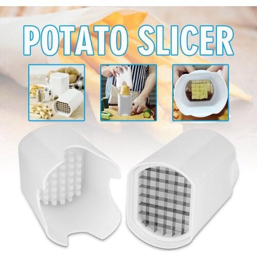 Creative 1PC Potato Chip Cutter Tool DIY Stainless Steel Potato Onion Chip Chopper Multifunctional Slicer Kitchen Accessories
