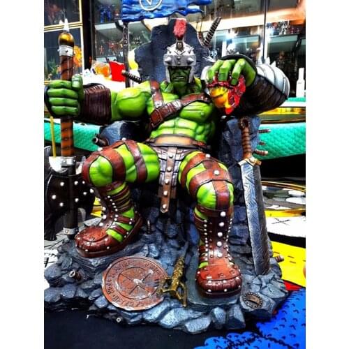 Cool Private Customs GK Toys Statue Handmade 1/4 Scale Throne Green Huulk Figures Resin Model