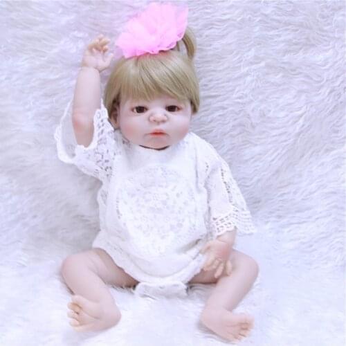 Bebe girl reborn dolls 22"55cm real silicone reborn babies dolls toys for kids gift alive bonecas