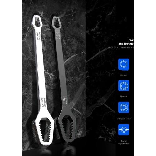 Multifunctional Torx Narrow Wrench Multi-purpose Double-headed Glasses End Wrench Universal Self-tightening Wrench Tool Set