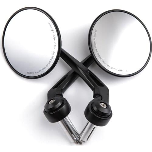 Motorcycle Mirrors Handlebar Cafe Racer CNC Scooter Cruiser Rear View Bar End Mirror For R1200GS F800 GS MT-07 09 For Versys 650